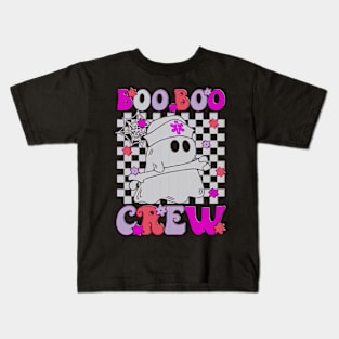 cute boo boo crew ghost paramedic emt ems nurse pumpkin halloween Kids T-Shirt